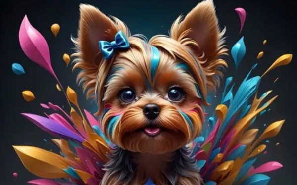 Diamond Painting Yorkshire-Terrier